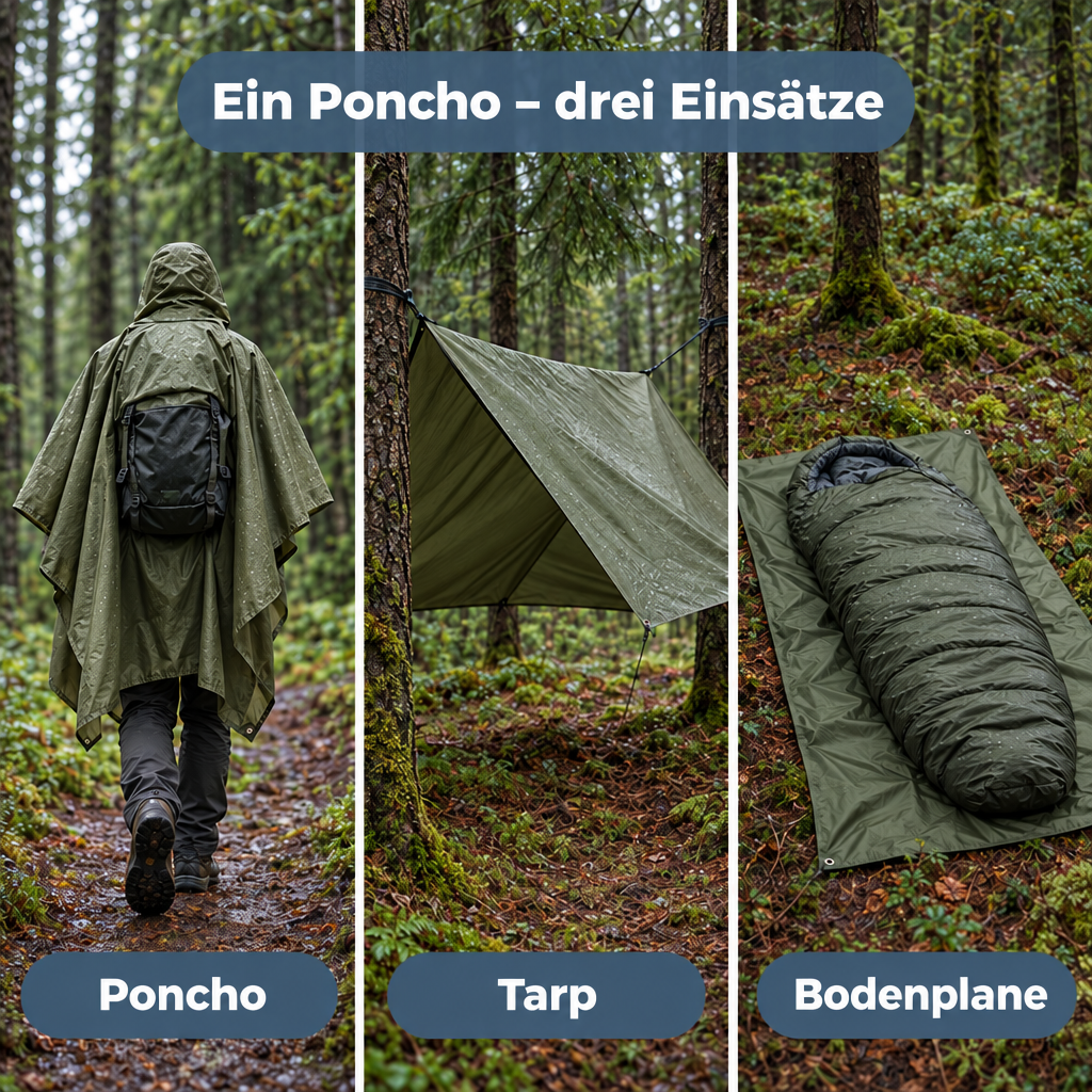 Huber - Allwetter-Poncho 3-in-1 2