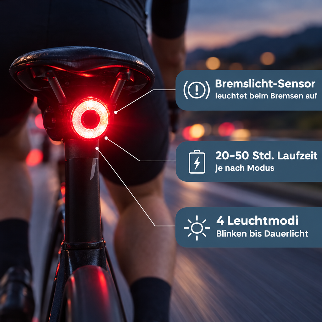 Huber - Fahrrad-Rücklicht 5