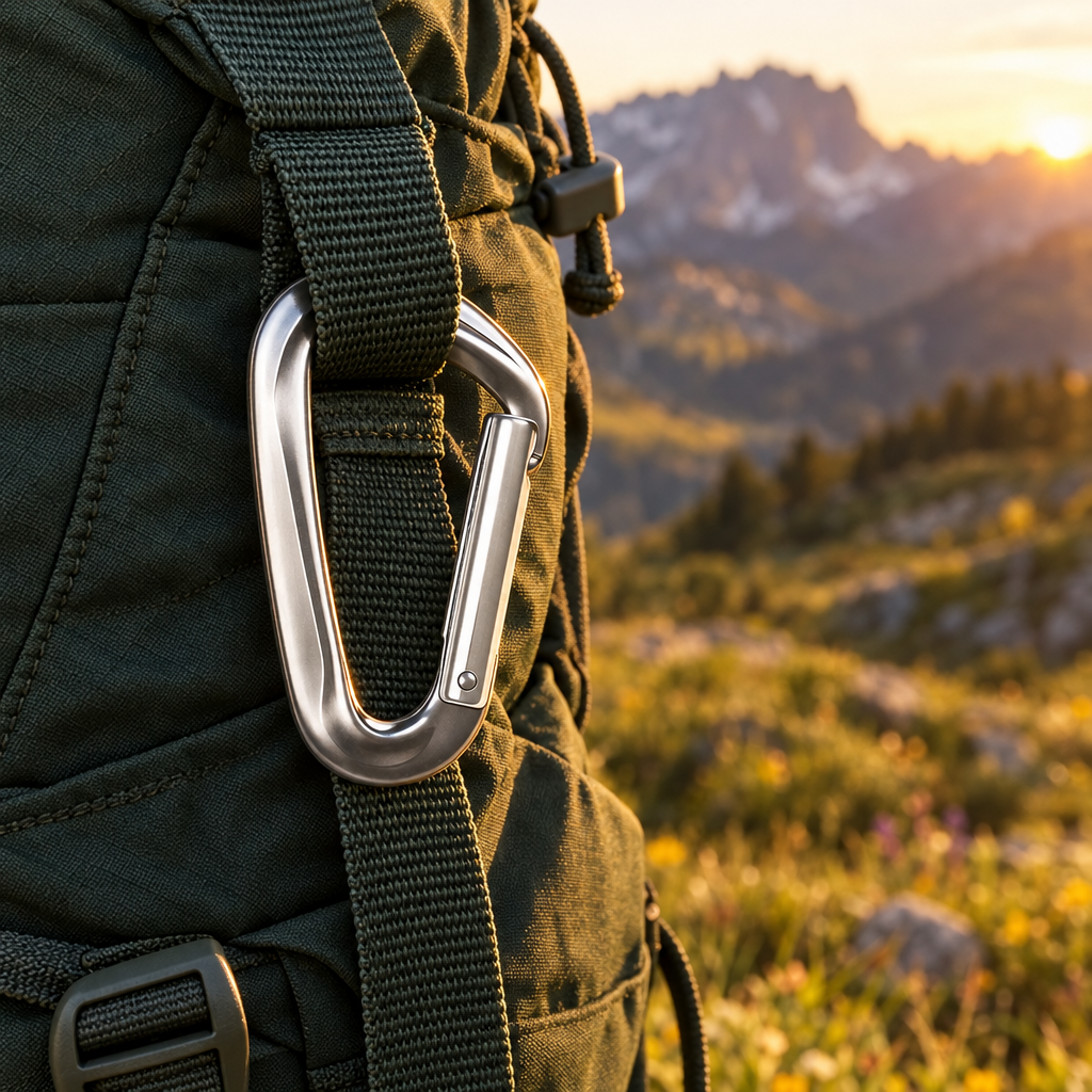 Huber Materialkarabiner Chrom 3